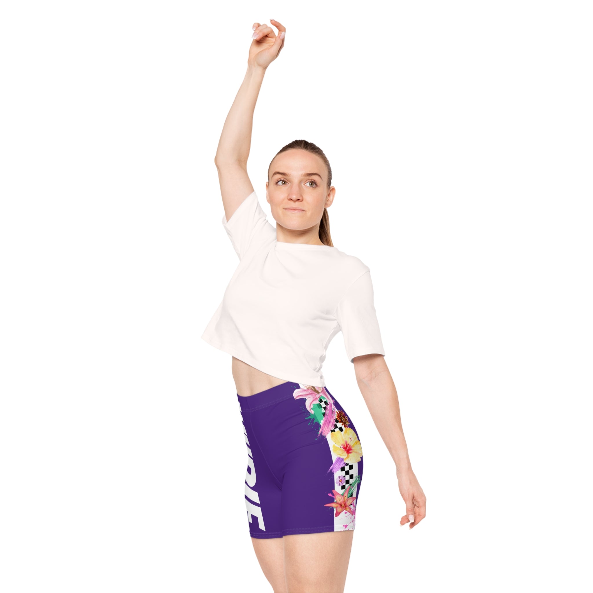 WUDIF BLOOMSTRIDE BIKER SHORTS