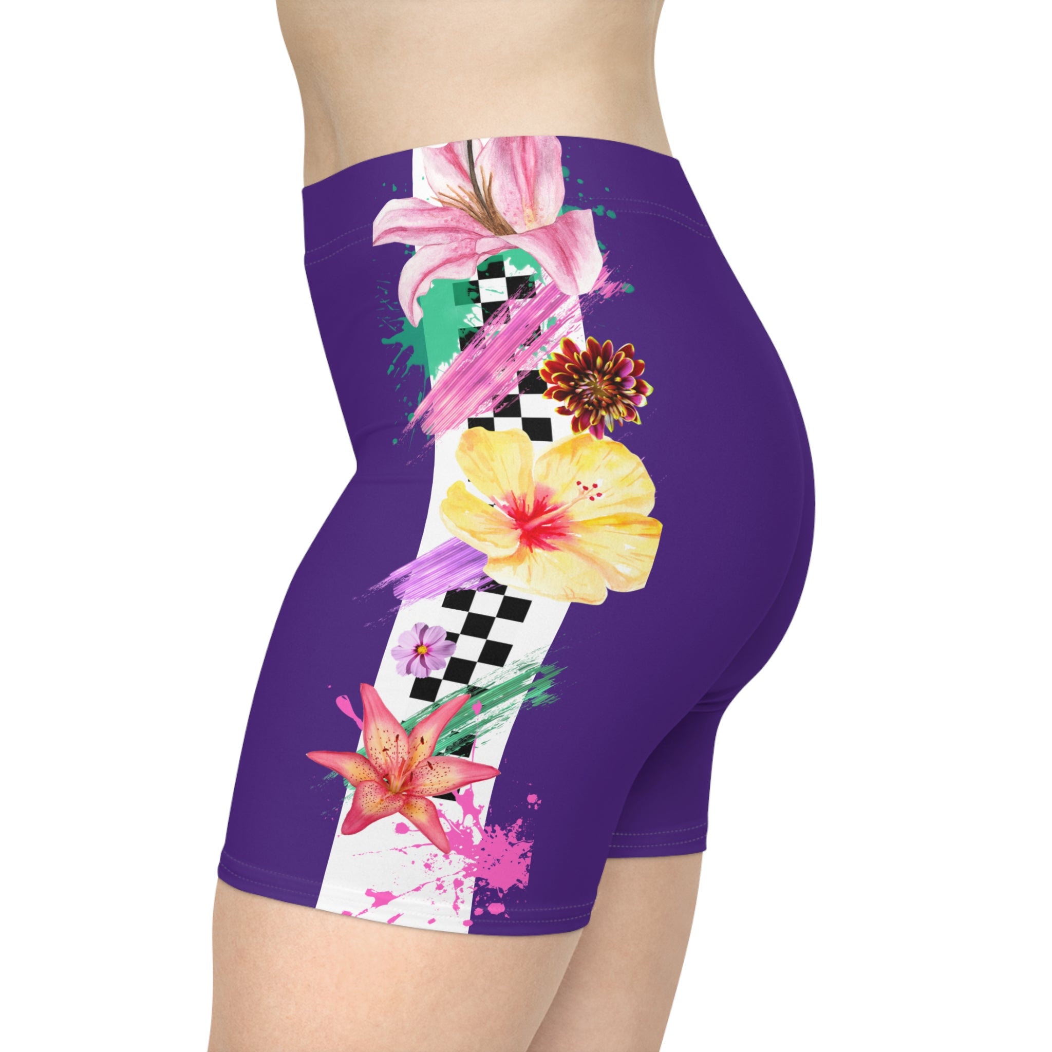 WUDIF BLOOMSTRIDE BIKER SHORTS