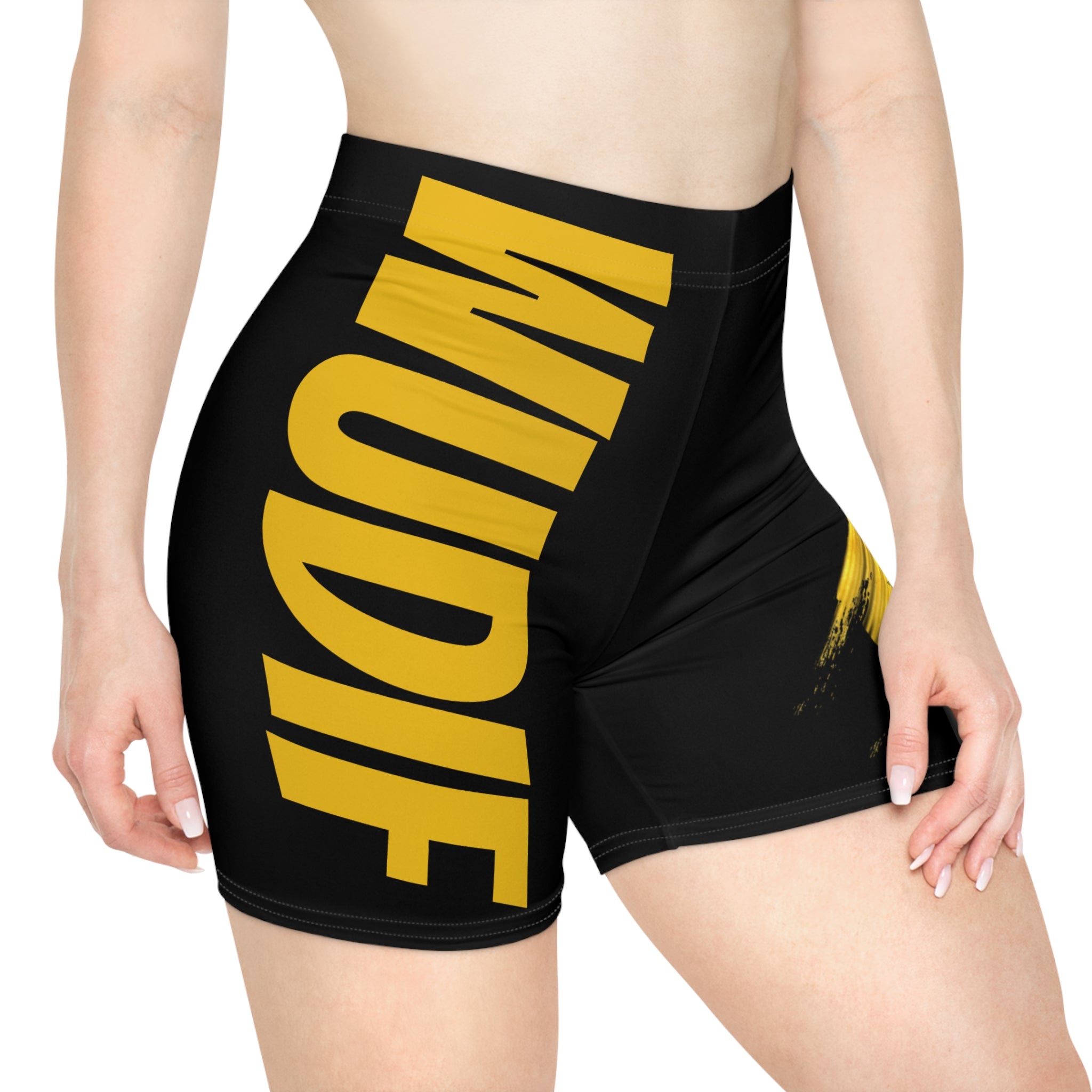 WUDIF BLACK RESOLVE BIKER SHORTS