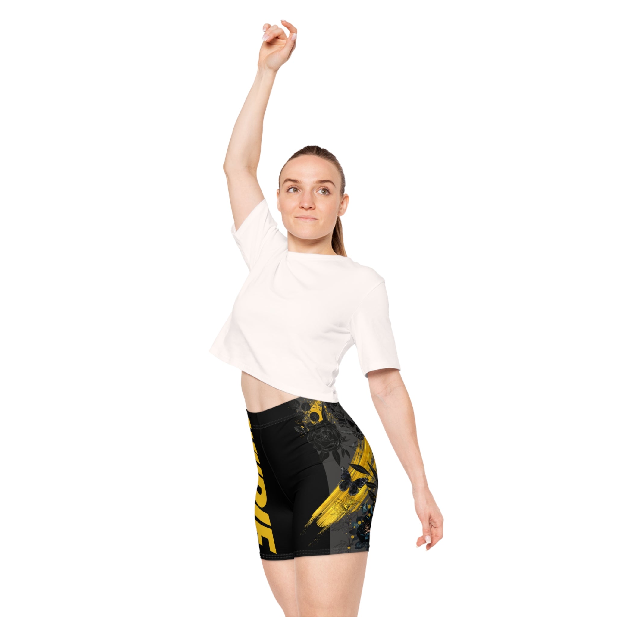 WUDIF BLACK RESOLVE BIKER SHORTS