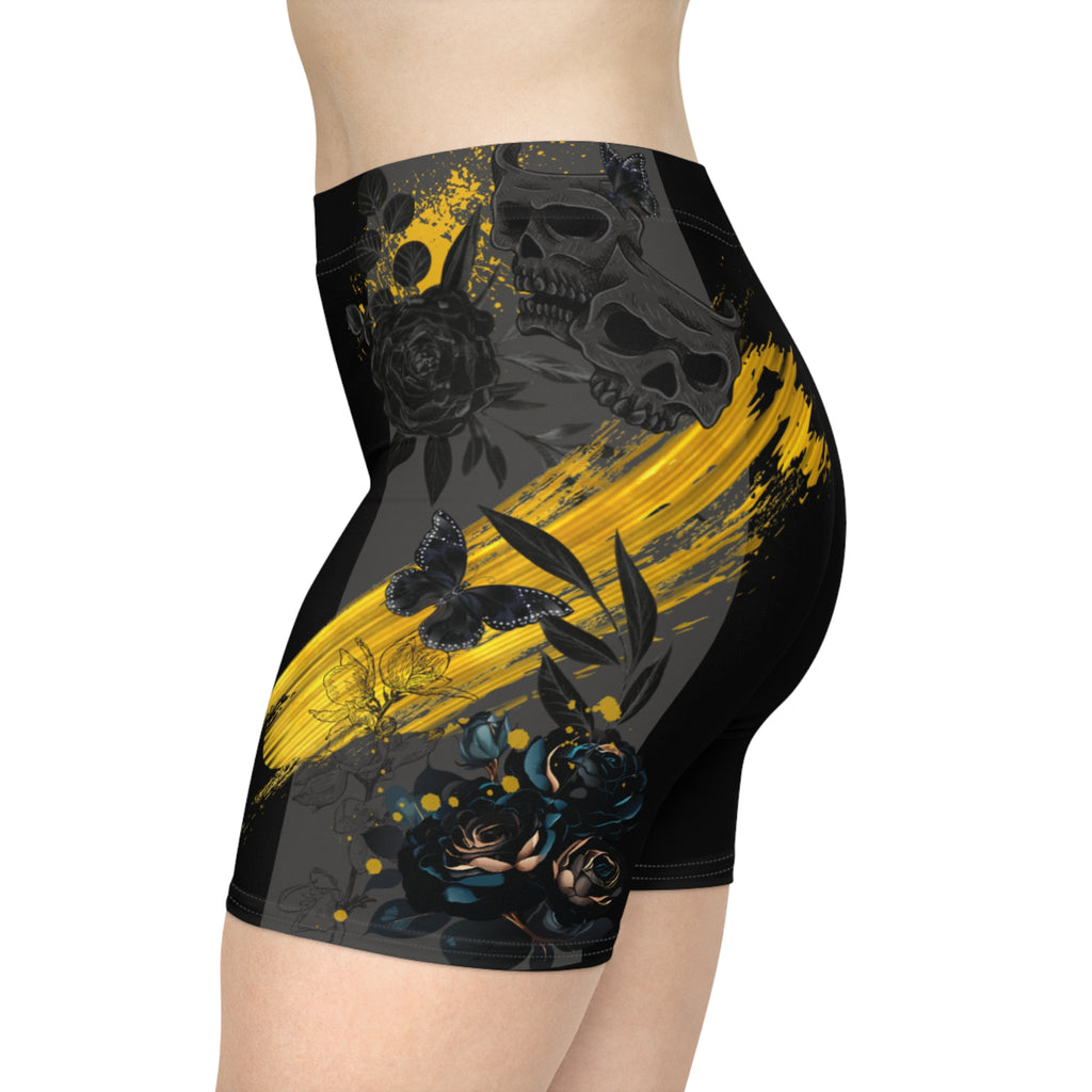 WUDIF BLACK RESOLVE BIKER SHORTS